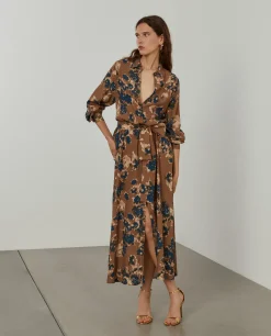 MULHER LION OF PORCHES Vestidos / Macacões^Vestido camiseiro floral