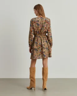 MULHER LION OF PORCHES Vestidos / Macacões^Vestido com estampado floral e decote em trespasse