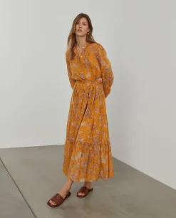 MULHER LION OF PORCHES Vestidos / Macacões^Vestido Comprido Estampado
