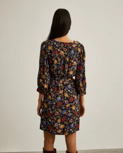 MULHER LION OF PORCHES Vestidos / Macacões^Vestido curto de flores com cinto