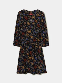 MULHER LION OF PORCHES Vestidos / Macacões^Vestido curto de flores com cinto