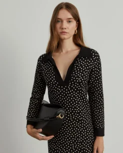 MULHER LION OF PORCHES Vestidos / Macacões|Vestidos^Vestido de malha polka dots
