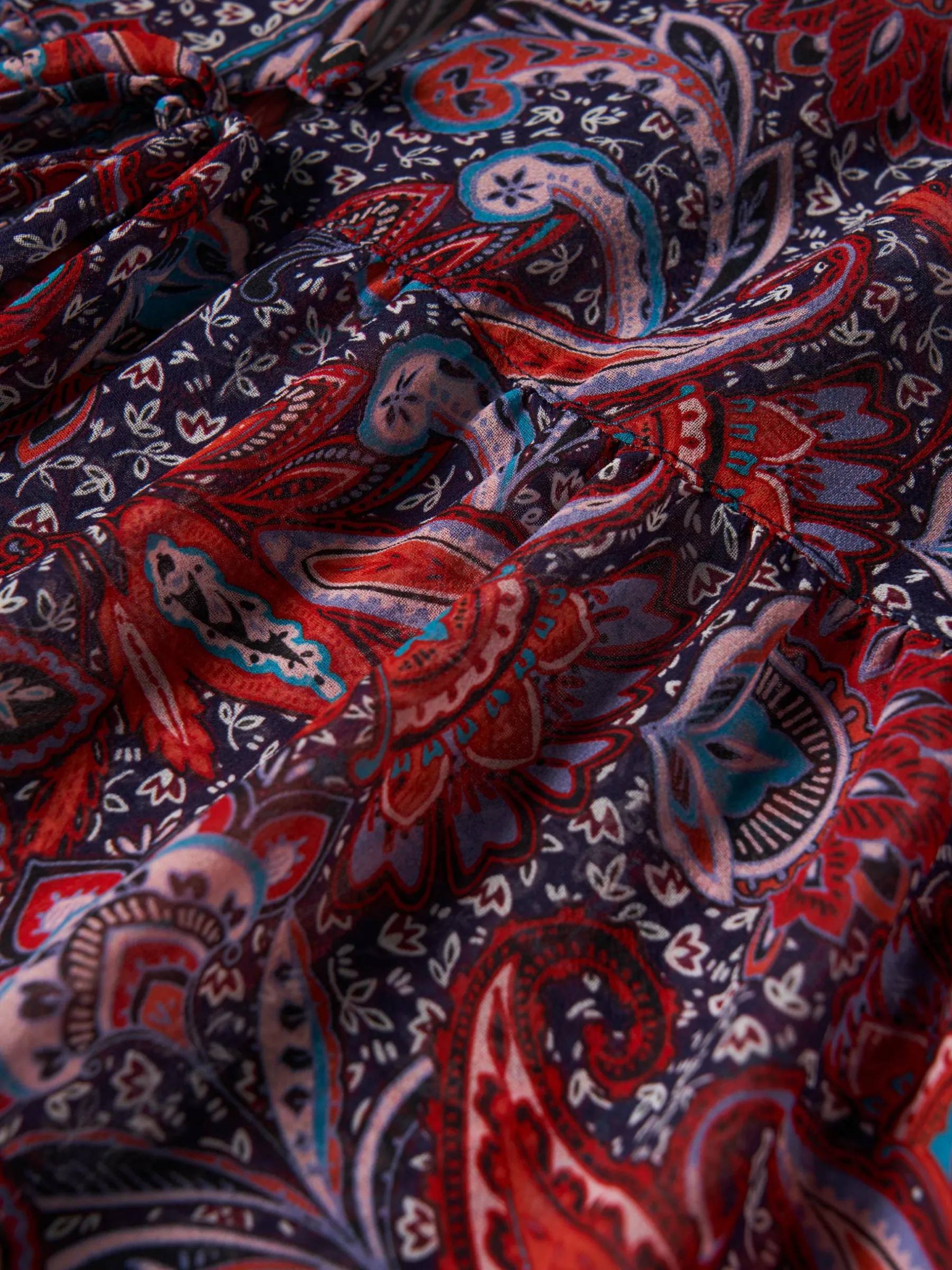 MULHER LION OF PORCHES Vestidos / Macacões^Vestido fluido com padrão cornucópias