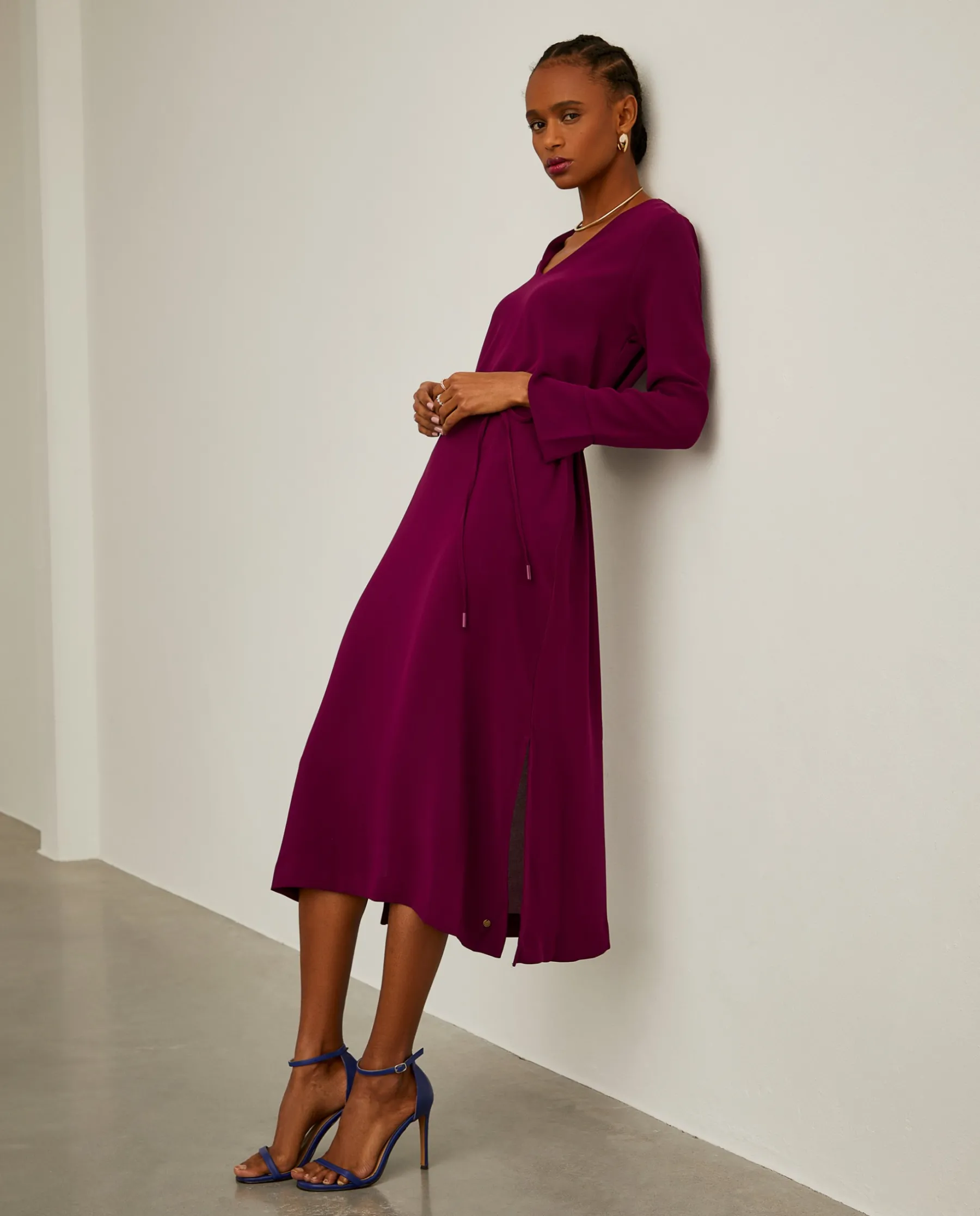 MULHER LION OF PORCHES Vestidos / Macacões^Vestido midi com cinto