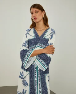 MULHER LION OF PORCHES Vestidos / Macacões^Vestido midi com padrão de palmeiras