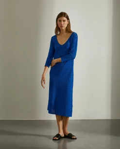 MULHER LION OF PORCHES Vestidos / Macacões|Vestidos^Vestido midi em malha aberta