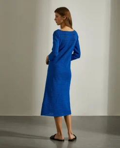 MULHER LION OF PORCHES Vestidos / Macacões|Vestidos^Vestido midi em malha aberta